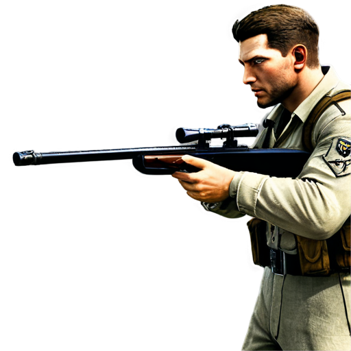 sniper elite 2 remaster minimalizm black - icon | sticker