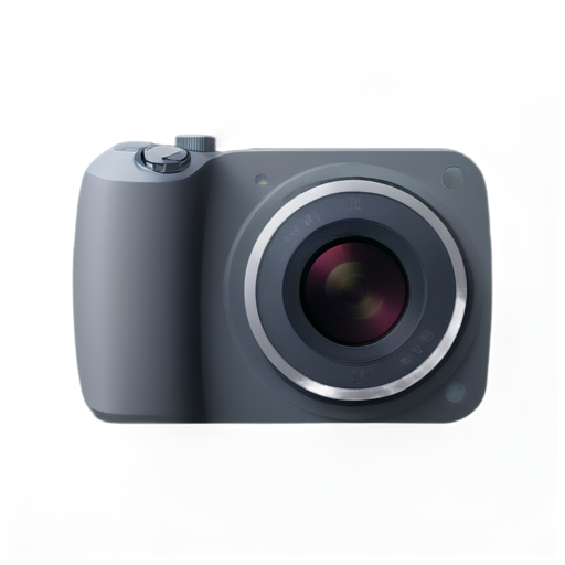 photo camera with two lenses - icon | sticker