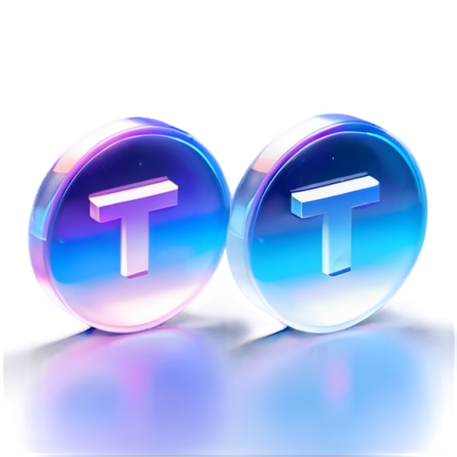 The graphic logo composed of the letters "t", w" and "i", highlights space, ultimate, and future. The theme colors are blue and blue purple. - icon | sticker