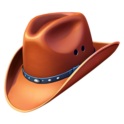 brown Cowboy hat on top of sims 4 plumbob - icon | sticker