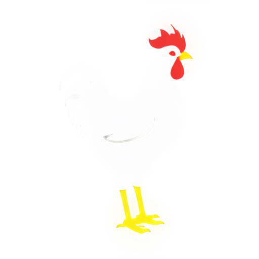 Chickens pecking at corn. - icon | sticker