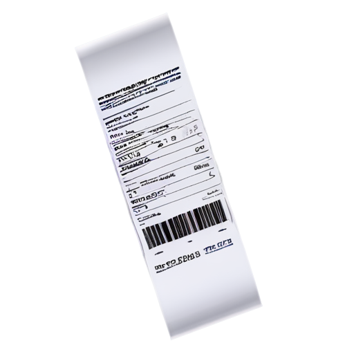 curled shopping receipt on a transparent background - icon | sticker