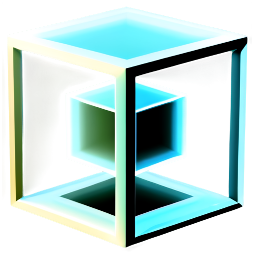 Four-dimensional hypercube - icon | sticker