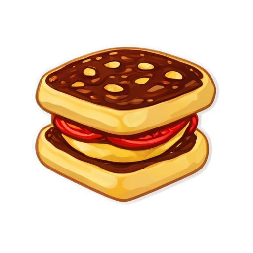 Crispy chav crunchy slices fried until golden. - icon | sticker