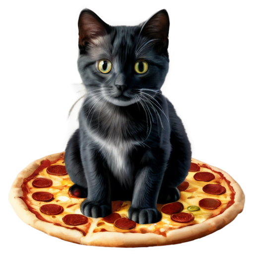 kitty pizza - icon | sticker