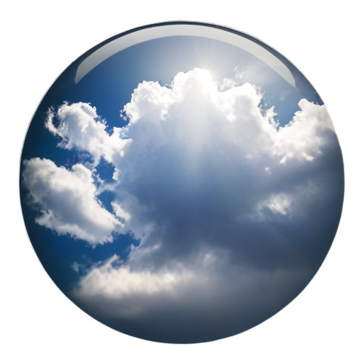 Sunny, cloudy weather - icon | sticker