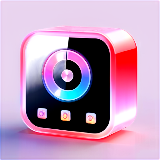 ios style, app icon, rounded corner, FM radio, - icon | sticker