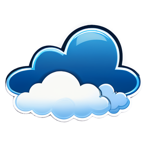 cloud system sunny bright - icon | sticker