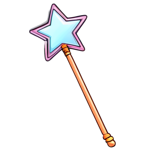 a magic wand - icon | sticker