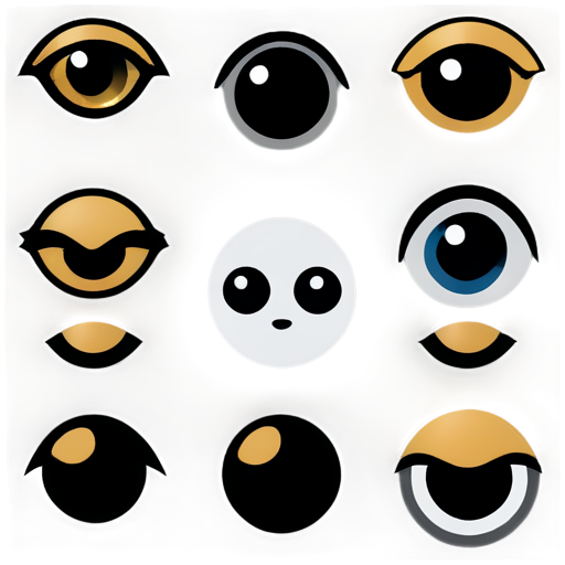 eyes animals - icon | sticker