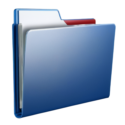 thick silver folder with papers. folder color - silver. sheets should stick out of the folder. inscription on the folder "Case". image should take up 50% of the space. background is transparent. - icon | sticker