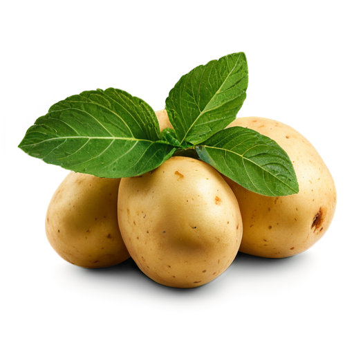 a real potato with flower - icon | sticker