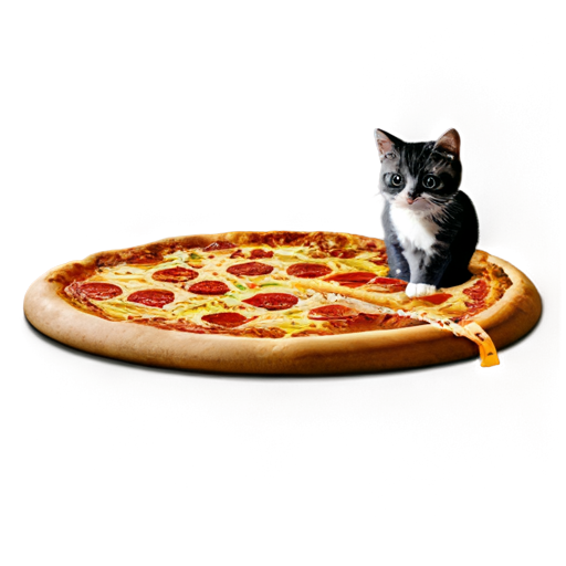 kitty pizza - icon | sticker