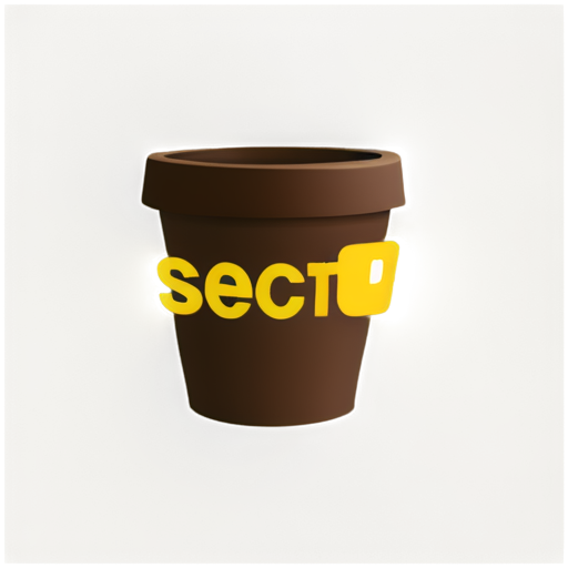 Brown cup with yellow text "My Coffee Storage" - icon | sticker