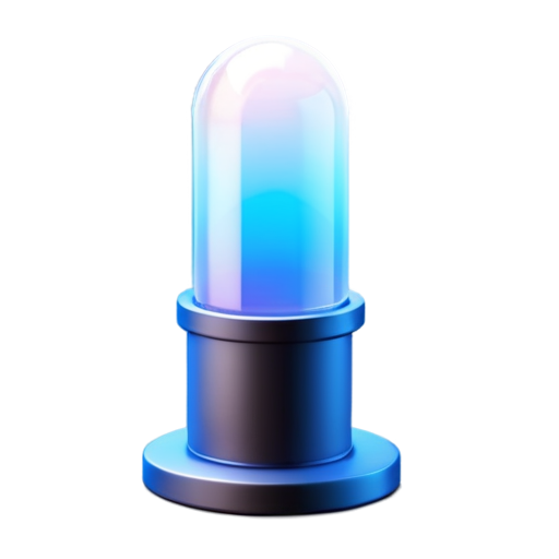 Blue telescope - icon | sticker