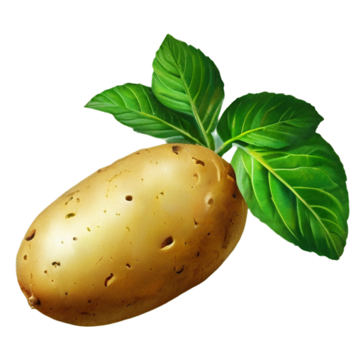 a potato with flower - icon | sticker