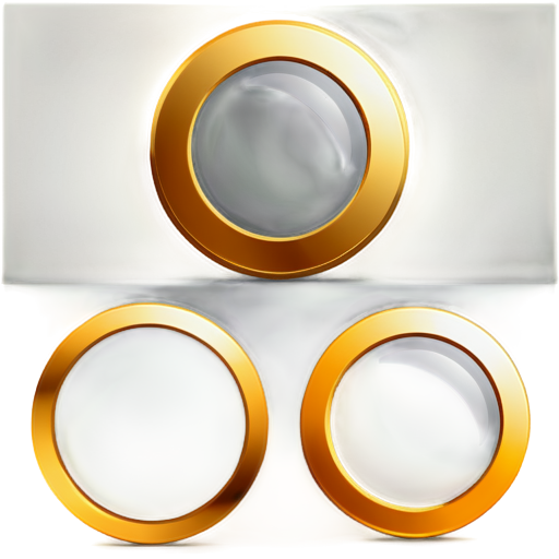 golden circle icon with diagonal. circle should be on transparent background - icon | sticker