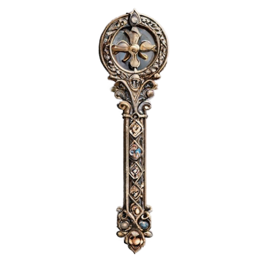 Medieval intricate reach handle - icon | sticker