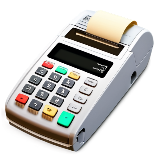 blank receipt from payment terminal on transparent background - icon | sticker