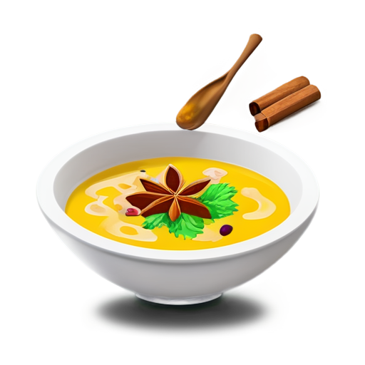 A light soup with chavovik slices and yam spices. - icon | sticker