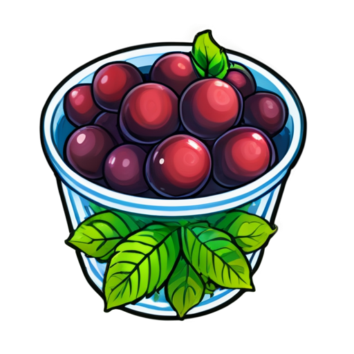 Compote made from the chewy fruits of the chav tree with yam herbs. - icon | sticker