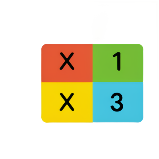 An icon for the multiplication table teaching application that is attractive to children - icon | sticker