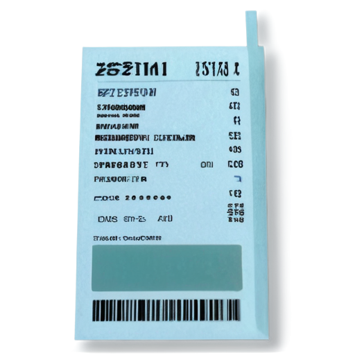 printing a terminal receipt on transparent backgorund - icon | sticker