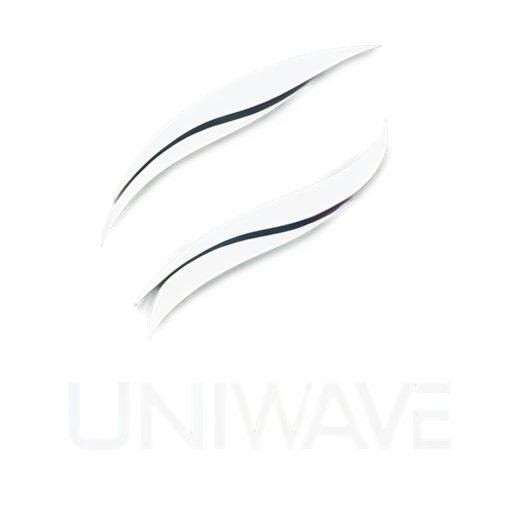 a vector logo design,with the text "uniwave", main symbol:pulse,Moderate,be used in Automotive industry,clear background - icon | sticker