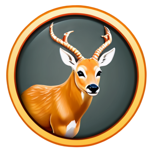 simplefy gazella icon - icon | sticker