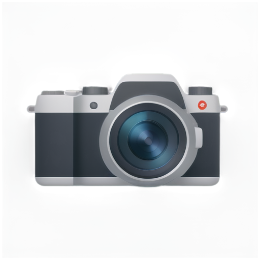 photo camera with two lenses - icon | sticker