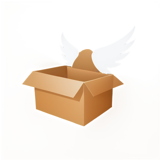 box, wings, delivery - icon | sticker