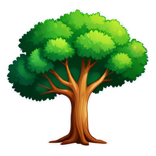 lying tree icon without background - icon | sticker