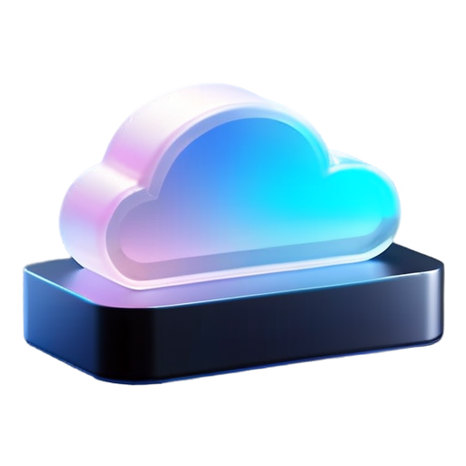 5G cloud with control plane - icon | sticker