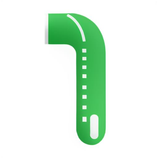 Create an icon of a zipper and a cotton fabric. The icon could depict a simple outline of a zipped cover with a cotton texture pattern. Use green for the fabric and white for the zipper to ensure it stands out. - icon | sticker