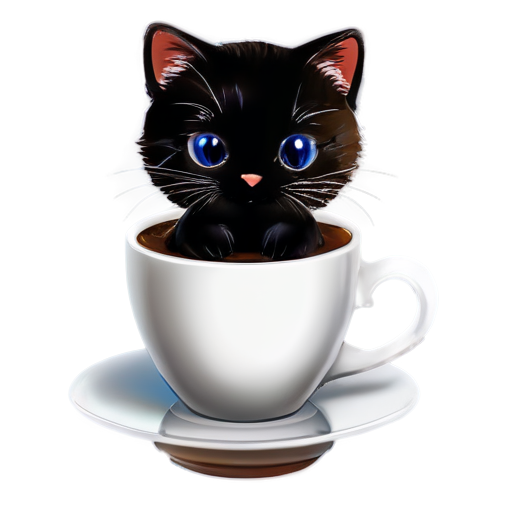 kitty coffee - icon | sticker