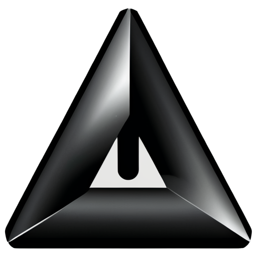 A black Penrose triangle - icon | sticker