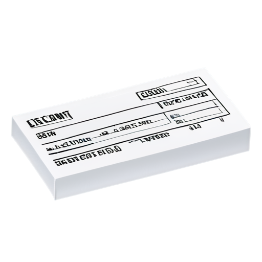 blank shopping receipt on transparent background - icon | sticker