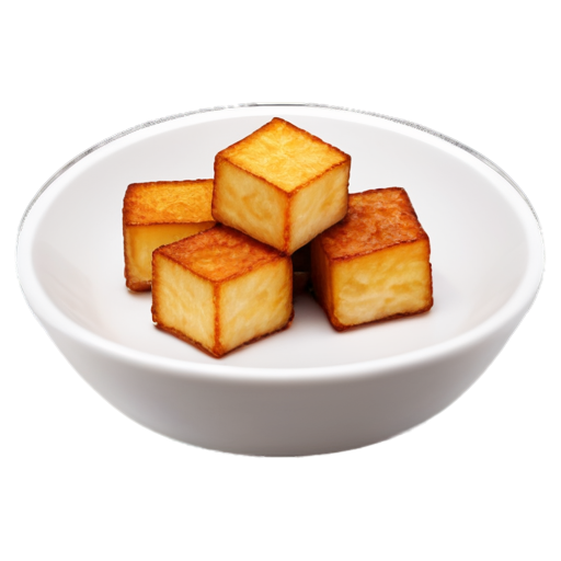 Yam meat cubes, fried until crispy. - icon | sticker