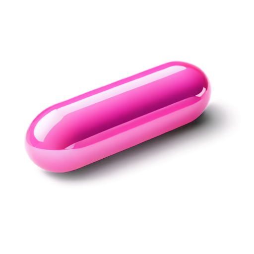 3d pink pill - icon | sticker