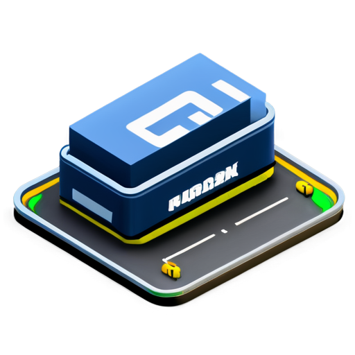 icon carpark (inside a dealer management system) 3d style modern only 1 element in focus - icon | sticker