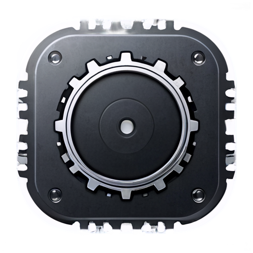 ios style, gear, rounded_corner - icon | sticker