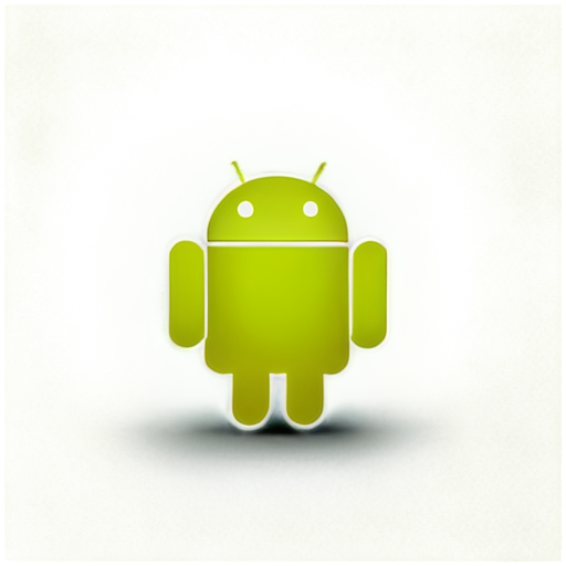 The icon should have a clean, modern style, without cartoonish elements. Include: Android icon - icon | sticker