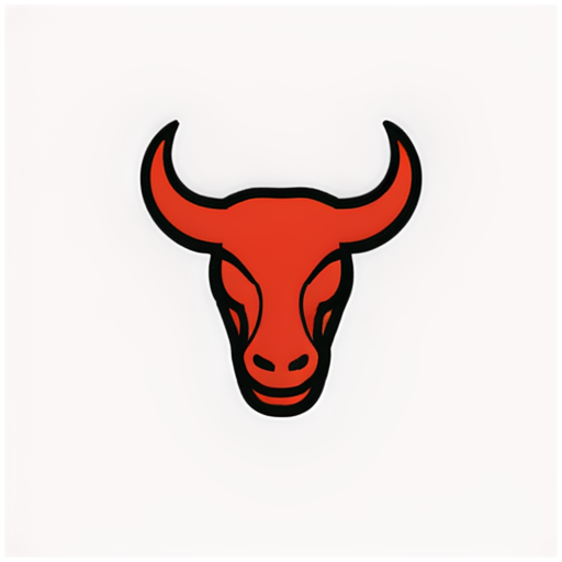 bull 8 logo esports 1D red - icon | sticker