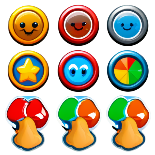 Game menu buttons image and icons - icon | sticker