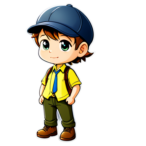 newsboy, transparent background - icon | sticker