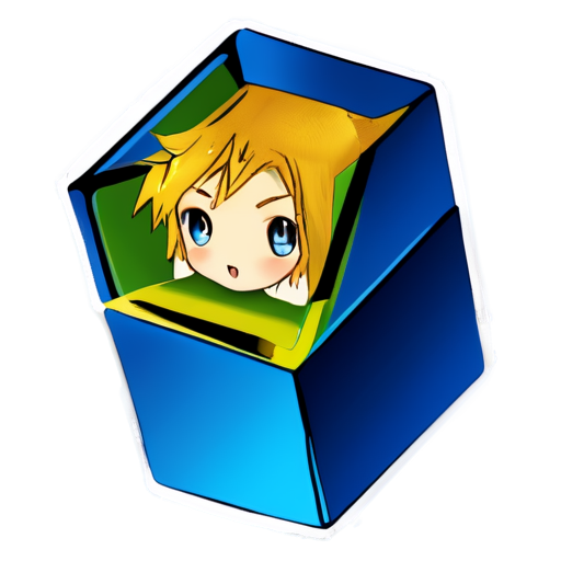 Four-dimensional hypercube - icon | sticker