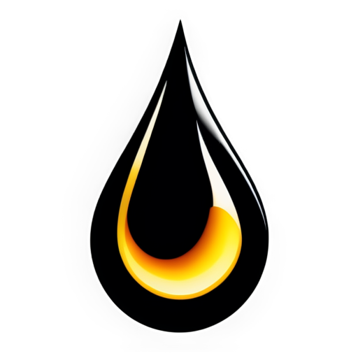 Crude oil drop - icon | sticker