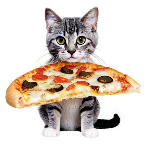 kitty pizza - icon | sticker