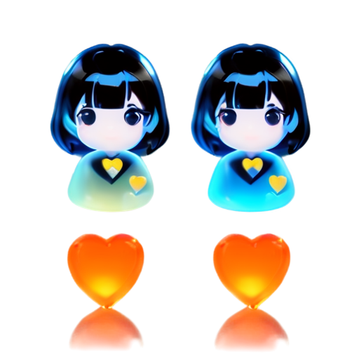 heart orange - icon | sticker