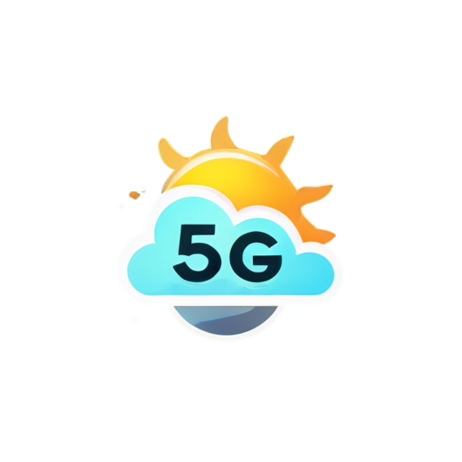 5G cloud system - icon | sticker